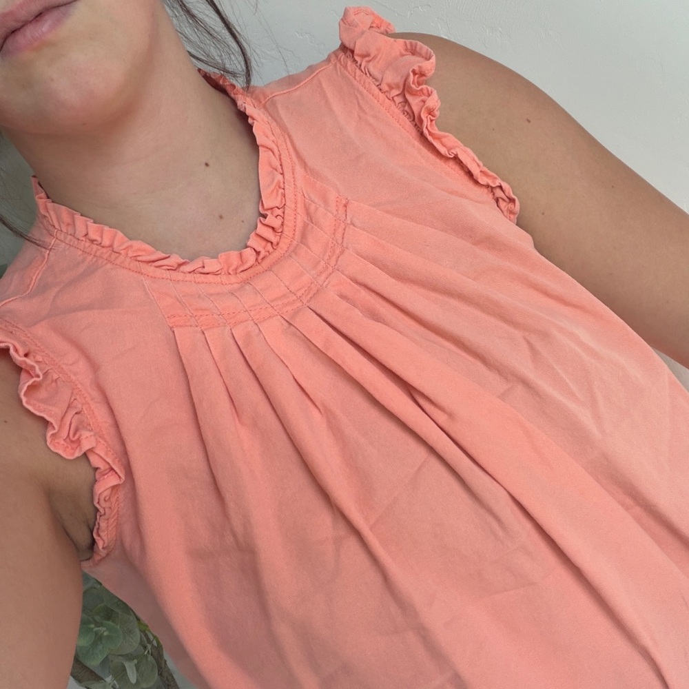 Universal Thread Peach Ruffle Blouse - Picture 3 of 3